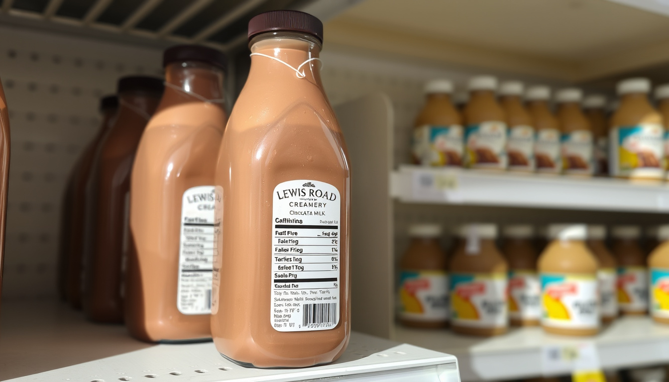 Lewis R Rod Lewis Road Creamery Chocolate Milk: Calories, Price, Where to Buy - NZ ...